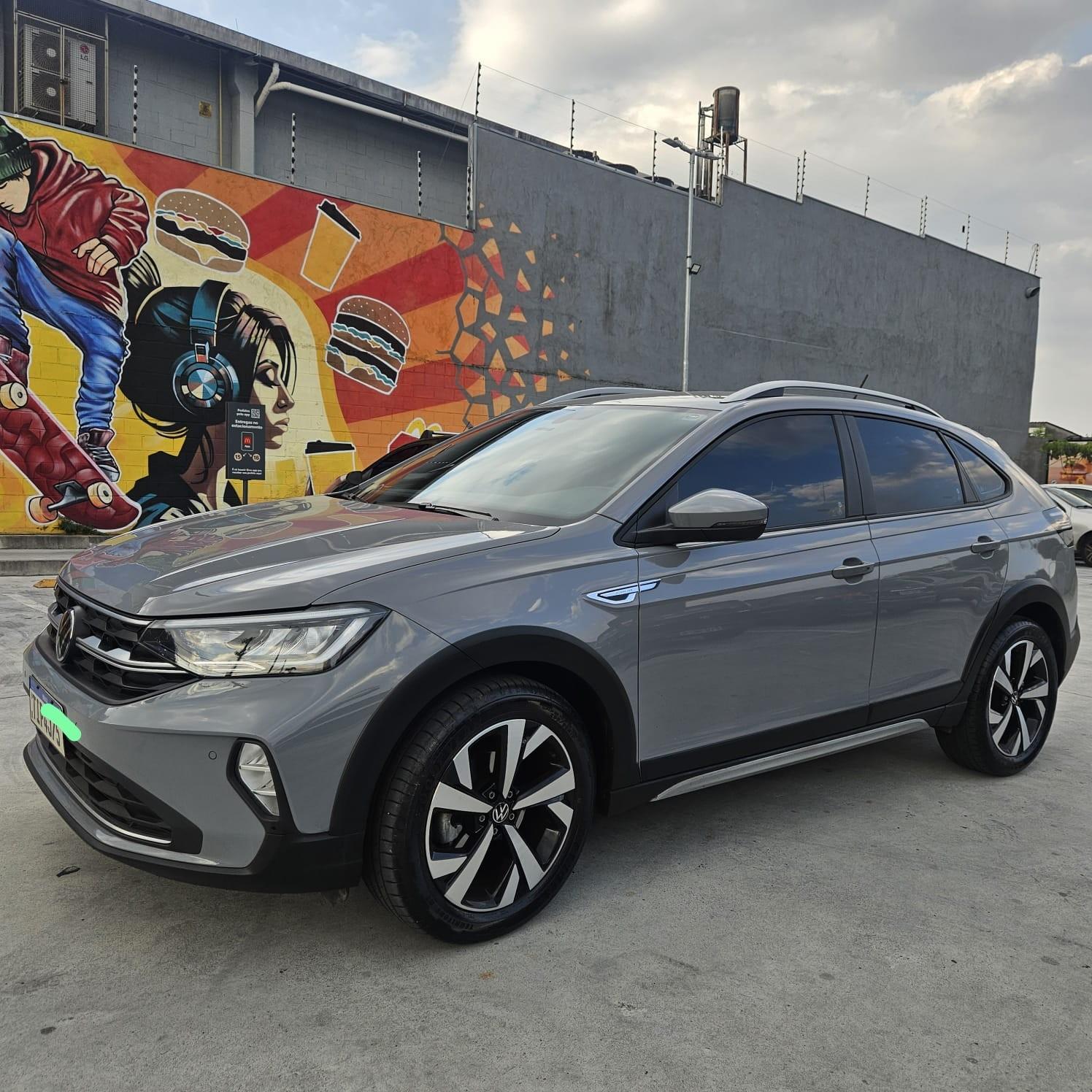 Volkswagen Nivus Highline 2024 Cinza Moonstone lateral São Paulo